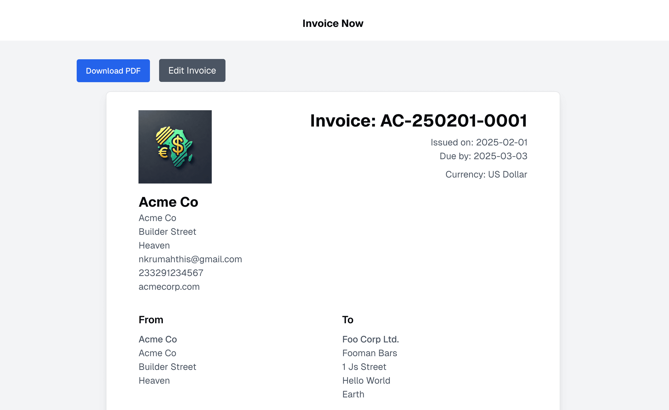 Invoice Now